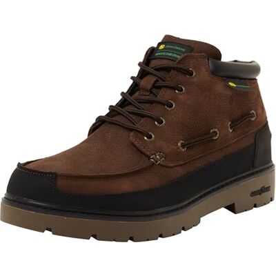 Skechers Caldwell Cutler Botines para hombre, Piel sintética color chocolate, 46 EU Skechers Caldwell Cutler Botines para hombre, Piel sintética color chocolate, 46 EU