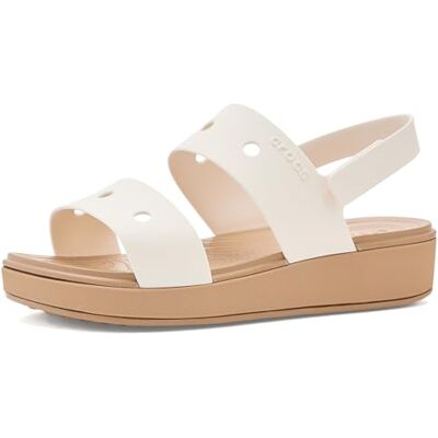 Crocs Brookie Sandal K, Unisex Niños y Niños, Yeso Anacardos, 34/35 EU Crocs Brookie Sandal K, Unisex Niños y Niños, Yeso Anacardos, 34/35 EU
