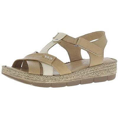Andrea Conti Sandalia Mujer , Camel Brown Cream, 38 EU Andrea Conti Sandalia Mujer , Camel Brown Cream, 38 EU