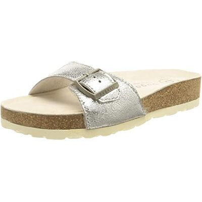 bugatti Chanclas Bolli Revo para mujer, plata, 39 EU bugatti Chanclas Bolli Revo para mujer, plata, 39 EU