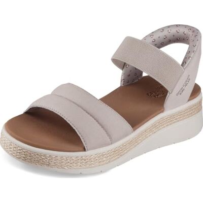 Skechers BOBS SUN RAY, Sandalia Mujeres, TAUPE, Skechers BOBS SUN RAY, Sandalia Mujeres, TAUPE,