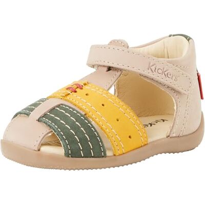 Kickers BIGBAZAR-2, Sandalia, Beige Jaune, 21 EU Kickers BIGBAZAR-2, Sandalia, Beige Jaune, 21 EU
