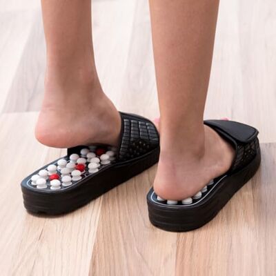 InnovaGoods ® zapatillas fascitis plantar, zapatillas acupuntura, zapatillas masajeadoras, 41 puntos de acupuntura, Cierre de velcro, Ayudan a prevenir diferentes dolencias (Talla S) InnovaGoods ® zapatillas fascitis plantar, zapatillas acupuntura, zapatillas masajeadoras, 41 puntos de acupuntura, Cierre de velcro, Ayudan a prevenir diferentes dolencias (Talla S)