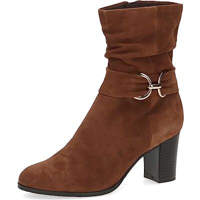 CAPRICE , Botines de tacón con cordones para Mujer, Marrón (Cognac Suede), 38.5 EU CAPRICE , Botines de tacón con cordones para Mujer, Marrón (Cognac Suede), 38.5 EU