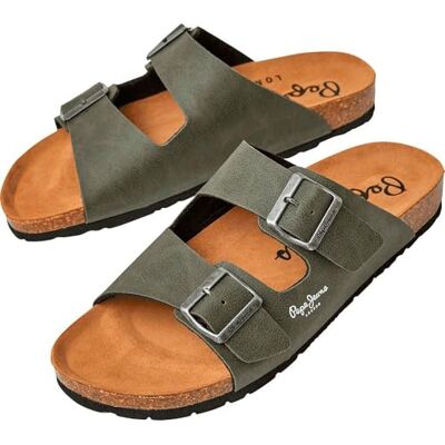 Pepe Jeans London Bio M Double Chicago Hombre Ajuste Regular Sandalias Anatómicas, Lavado Azul Pepe Jeans London Bio M Double Chicago Hombre Ajuste Regular Sandalias Anatómicas, Lavado Azul