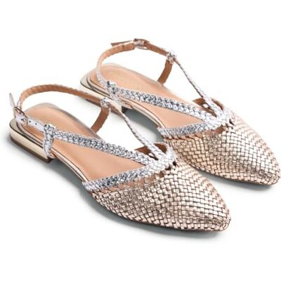 GIOSEPPO KITODI, Zapatos Planos Mary Jane Mujer, Platino, 39 EU GIOSEPPO KITODI, Zapatos Planos Mary Jane Mujer, Platino, 39 EU