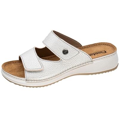 Fischer Markenschuh Emma, Sandalias con cuña Mujer, Plata, 36 EU Fischer Markenschuh Emma, Sandalias con cuña Mujer, Plata, 36 EU