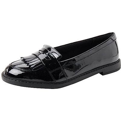 Clarks Scala Bright Y, Mocasines Niñas, Negro (Black Pat Black Pat), 38 EU Clarks Scala Bright Y, Mocasines Niñas, Negro (Black Pat Black Pat), 38 EU