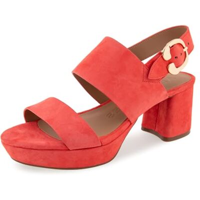 Aerosoles , Sandalia con talón Mujer, Coral, 39 EU Ancho Aerosoles , Sandalia con talón Mujer, Coral, 39 EU Ancho