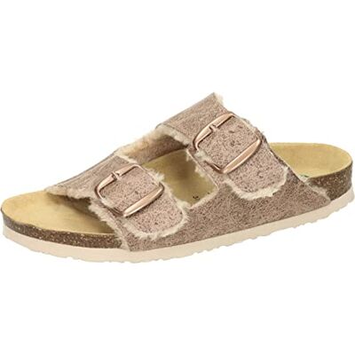 Dr. Brinkmann Mulas con Piel, Pantuflas Mujer, marrón, 40 EU Dr. Brinkmann Mulas con Piel, Pantuflas Mujer, marrón, 40 EU