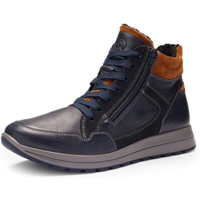 ARA Matteo 2.0, Botas Cortas al Tobillo Hombre, Nueces Azules, 45 EU Ancho ARA Matteo 2.0, Botas Cortas al Tobillo Hombre, Nueces Azules, 45 EU Ancho
