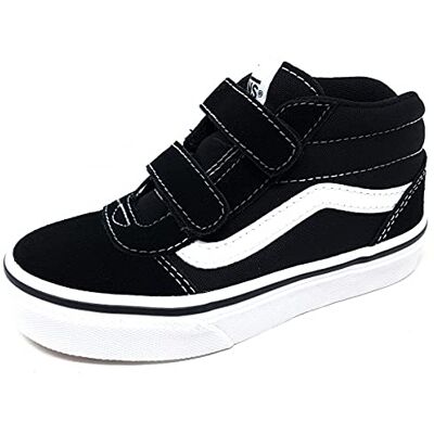 Vans Ward Mid V, Zapatillas para Unisex niños, (Suede/Canvas) black/white, 36 EU Vans Ward Mid V, Zapatillas para Unisex niños, (Suede/Canvas) black/white, 36 EU