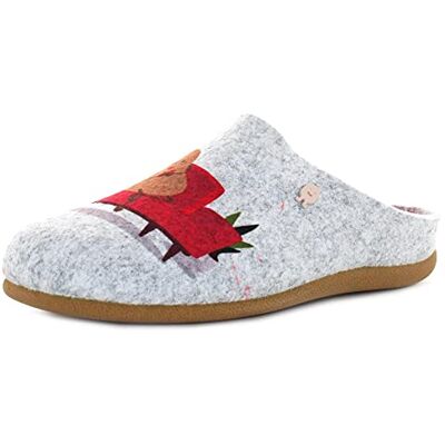 HOT POTATOES Haslach, Pantuflas Mujer, Gris, 36 EU HOT POTATOES Haslach, Pantuflas Mujer, Gris, 36 EU
