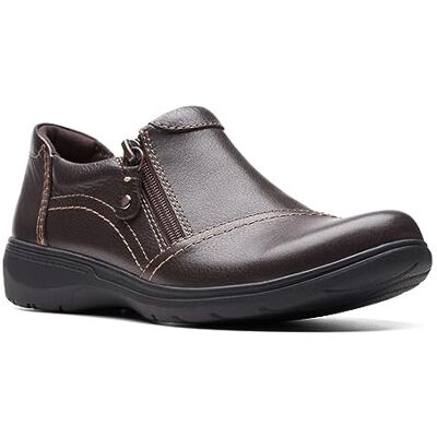 Clarks Carleigh Ray Oxford para Mujer, Cuero Marrón Oscuro, 8.5 Clarks Carleigh Ray Oxford para Mujer, Cuero Marrón Oscuro, 8.5