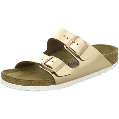 Birkenstock Arizona, Sandalia con Pulsera Mujer, color Marrón Braun (Metallic Copper), talla 35 EU Birkenstock Arizona, Sandalia con Pulsera Mujer, color Marrón Braun (Metallic Copper), talla 35 EU