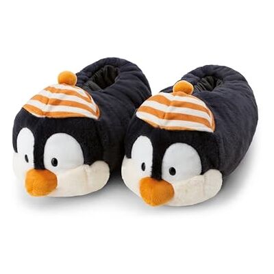 NICI - Zapatillas de Estar por casa Pingüino Peppi, 40-43 (L), Negro, cálidas, de Pelo, para niños y Personas Adultas, con diseño de Animal y Suela Antideslizante, , Color NICI - Zapatillas de Estar por casa Pingüino Peppi, 40-43 (L), Negro, cálidas, de Pelo, para niños y Personas Adultas, con diseño de Animal y Suela Antideslizante, , Color