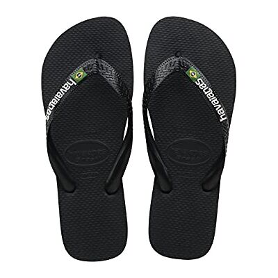 Havaianas Brasil Logo (Mini Me) FlipFlop Unisex niños Black/Black 25 EU Havaianas Brasil Logo (Mini Me) FlipFlop Unisex niños Black/Black 25 EU