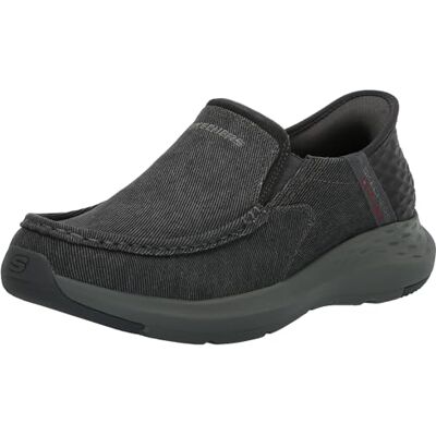 Skechers Parson-Dewitt 204806 Twin Gore Moc Toe Slip-Ins para Hombre, Gris, 13 X-Wide Skechers Parson-Dewitt 204806 Twin Gore Moc Toe Slip-Ins para Hombre, Gris, 13 X-Wide