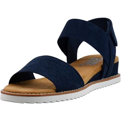 Skechers Women's Desert Kiss-Adobe Princess Sandal, Navy, 40 EU Skechers Women's Desert Kiss-Adobe Princess Sandal, Navy, 40 EU
