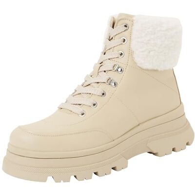 Boss Foster_lubootie_rblt, Botas de Tobillo Mujer, Beige Claro, 39 EU Boss Foster_lubootie_rblt, Botas de Tobillo Mujer, Beige Claro, 39 EU