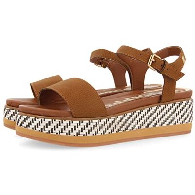 GIOSEPPO Sandalias DE Plataforma Color Cuero para Mujer ARREY GIOSEPPO Sandalias DE Plataforma Color Cuero para Mujer ARREY