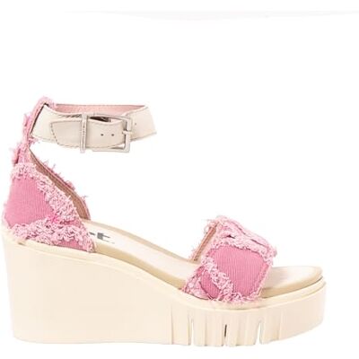 ART Catania, Sandalias con cuña Mujer, Pink-Cream, 41 EU ART Catania, Sandalias con cuña Mujer, Pink-Cream, 41 EU