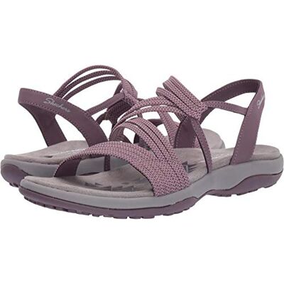 Skechers REGGAE SLIM SKECH APPEAL, Sandalias de Punta Descubierta para Mujer, Plum Gore, 39 EU Skechers REGGAE SLIM SKECH APPEAL, Sandalias de Punta Descubierta para Mujer, Plum Gore, 39 EU