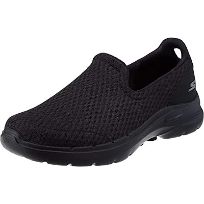 Skechers GO WALK 6 MOTLEY, Zapatillas para Hombre, Black Textile/Synthetic, 40 EU Skechers GO WALK 6 MOTLEY, Zapatillas para Hombre, Black Textile/Synthetic, 40 EU