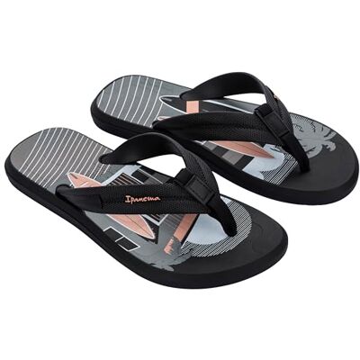Ipanema Urban Graphics II Ad, Chanclas Hombre, Black Grey Beige, 44 EU Ipanema Urban Graphics II Ad, Chanclas Hombre, Black Grey Beige, 44 EU