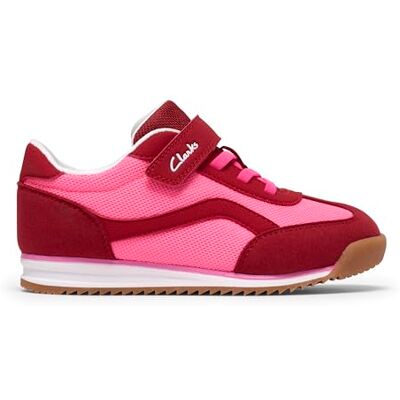 Clarks Zing Run K Zapatillas de Deporte Unisex para niños y niñas, Rojo Combi, 9 UK Child Clarks Zing Run K Zapatillas de Deporte Unisex para niños y niñas, Rojo Combi, 9 UK Child