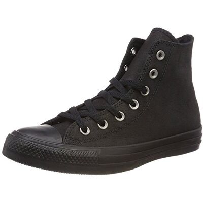 Converse Chuck Taylor Ctas Hi Leather, Zapatillas altas Unisex adulto, Negro (Black/Black/Black 001), 40 EU Converse Chuck Taylor Ctas Hi Leather, Zapatillas altas Unisex adulto, Negro (Black/Black/Black 001), 40 EU