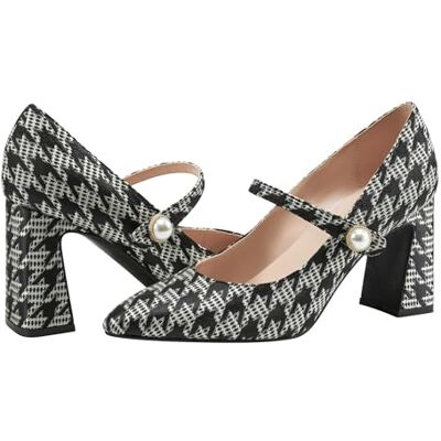 Bandolino Kirsten, Bomba Mujer, Negro Blanco Pata De Gallo, 38 EU Bandolino Kirsten, Bomba Mujer, Negro Blanco Pata De Gallo, 38 EU