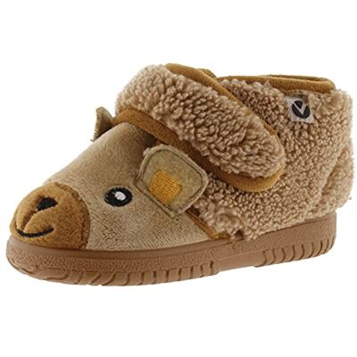 victoria Bota Velcro Animales, Zapatillas Bajas Unisex bebé, Marrón (Camel), 20 EU victoria Bota Velcro Animales, Zapatillas Bajas Unisex bebé, Marrón (Camel), 20 EU