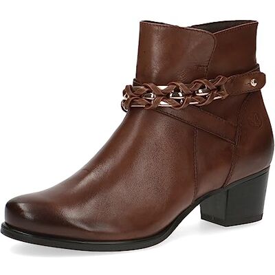CAPRICE , Botines de tacón con cordones para Mujer, Marrón (Cognac Nappa), 38 EU CAPRICE , Botines de tacón con cordones para Mujer, Marrón (Cognac Nappa), 38 EU