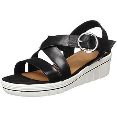 MARCO TOZZI 2-2-28514-24, Sandalia con Pulsera Mujer, Negro (Black 001), 38 EU MARCO TOZZI 2-2-28514-24, Sandalia con Pulsera Mujer, Negro (Black 001), 38 EU