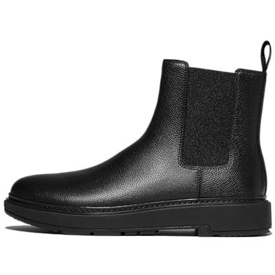 Fitflop SKANDI Botas Chelsea de piel para hombre, color negro, talla 44, Black, 43 EU Fitflop SKANDI Botas Chelsea de piel para hombre, color negro, talla 44, Black, 43 EU