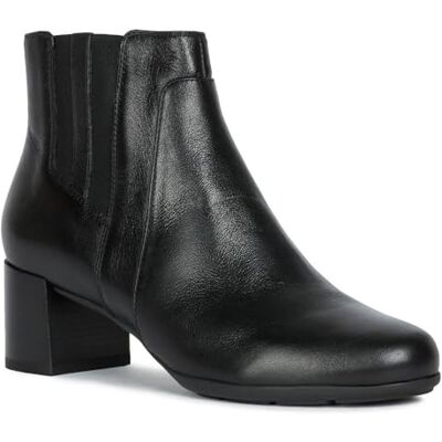 Geox D New Annya Mid B, Botines para Mujer, Negro (Black), 40 EU Geox D New Annya Mid B, Botines para Mujer, Negro (Black), 40 EU