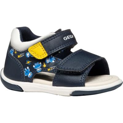 Geox B SANDAL ZAPITO BOY, Sandalia Bebé Joven, Navy/Ochre, Geox B SANDAL ZAPITO BOY, Sandalia Bebé Joven, Navy/Ochre,