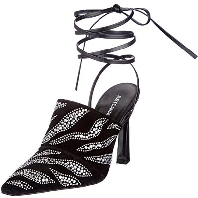 Just Cavalli Sandalo Donna, Sandalia Mujer, Negro, 38 EU Just Cavalli Sandalo Donna, Sandalia Mujer, Negro, 38 EU