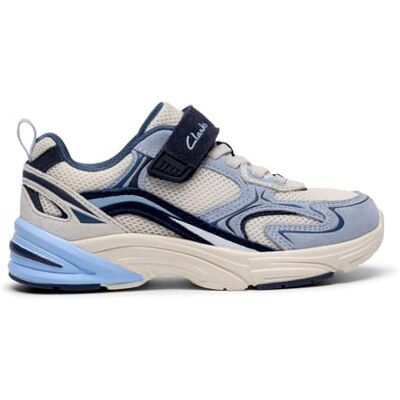 Clarks Craftonvibe K, Zapatillas Unisex niños, Combi Azul pálido, 9 UK Child Clarks Craftonvibe K, Zapatillas Unisex niños, Combi Azul pálido, 9 UK Child