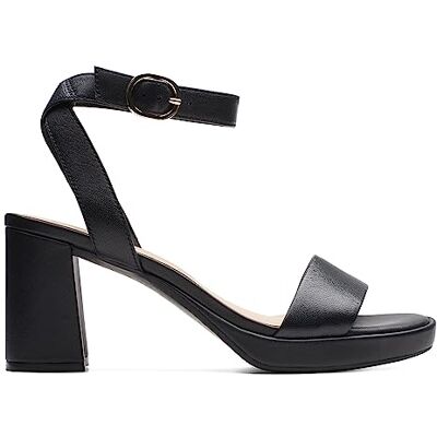 Clarks Collection Sandals, AmbyrLyn Bay, Black Leather, 6,5 (Women) Clarks Collection Sandals, AmbyrLyn Bay, Black Leather, 6,5 (Women)