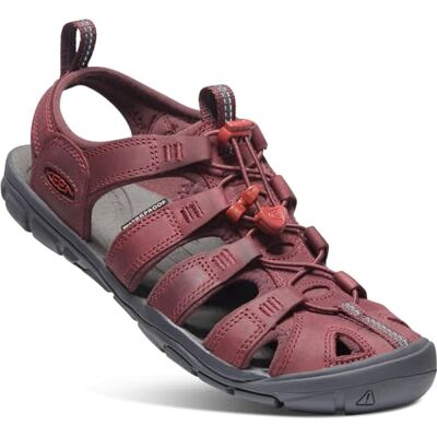 KEEN Clearwater CNX, Sandalias para Mujer, Rojo (Wine/Red Dahlia Cuero), 39.5 EU KEEN Clearwater CNX, Sandalias para Mujer, Rojo (Wine/Red Dahlia Cuero), 39.5 EU