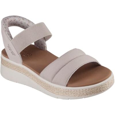 Skechers Mujer Bobs Sun Ray Slip-In ENTRENADOR, Taupe Textile, 37 EU Skechers Mujer Bobs Sun Ray Slip-In ENTRENADOR, Taupe Textile, 37 EU
