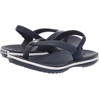 Crocs Unisex Niño Crocband Strap Flip K Chancla de dedo, Navy, 22/23 EU Crocs Unisex Niño Crocband Strap Flip K Chancla de dedo, Navy, 22/23 EU
