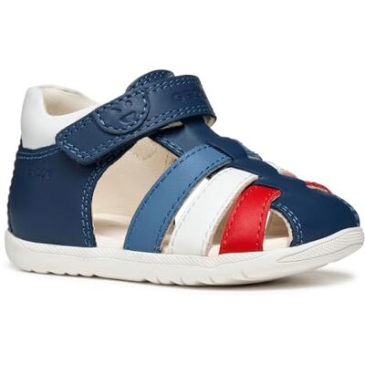 Geox B SANDAL MACCHIA BOY, Sandalia Bebé Joven, Avio/White, Geox B SANDAL MACCHIA BOY, Sandalia Bebé Joven, Avio/White,