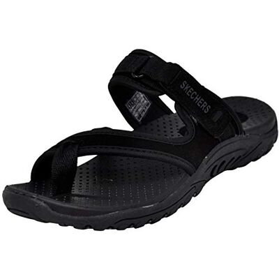 Skechers Women's Reggae-Trailway Flip-Flop, negro, 12 M US Skechers Women's Reggae-Trailway Flip-Flop, negro, 12 M US