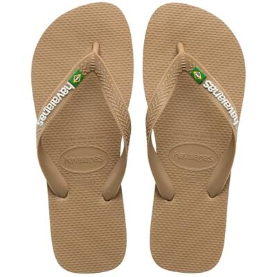 Havaianas Brasil Logo FlipFlop Unisex adulto Rose Gold 33 EU Havaianas Brasil Logo FlipFlop Unisex adulto Rose Gold 33 EU