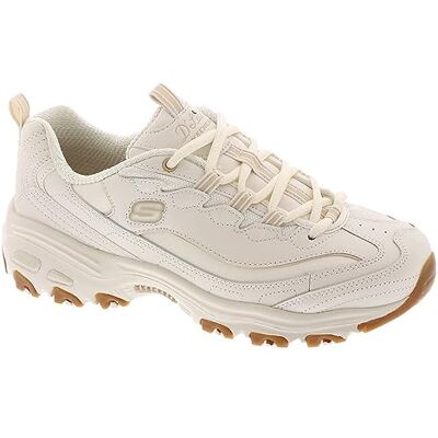 Skechers Women's D'Lites Good Neutral Sneaker, Off White, 6.5 Skechers Women's D'Lites Good Neutral Sneaker, Off White, 6.5