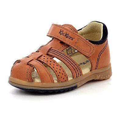 Kickers Bebé-Niños Sandalias, Marrón (Camel 114), 20 EU Kickers Bebé-Niños Sandalias, Marrón (Camel 114), 20 EU