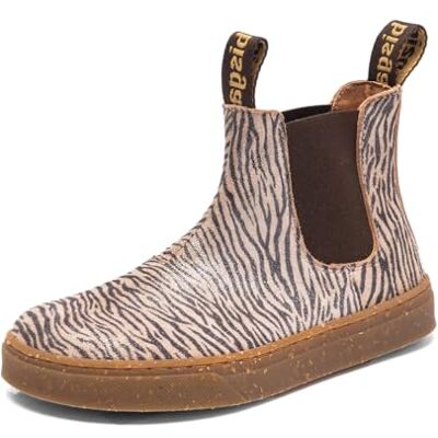 Bisgaard Barefoot Ene, Chelsea Barco, Zebra Glitter, 35 EU Ancho Bisgaard Barefoot Ene, Chelsea Barco, Zebra Glitter, 35 EU Ancho